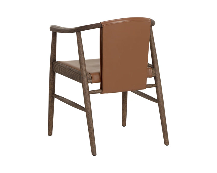 Aran Dining Armchair - Hazelnut Leather