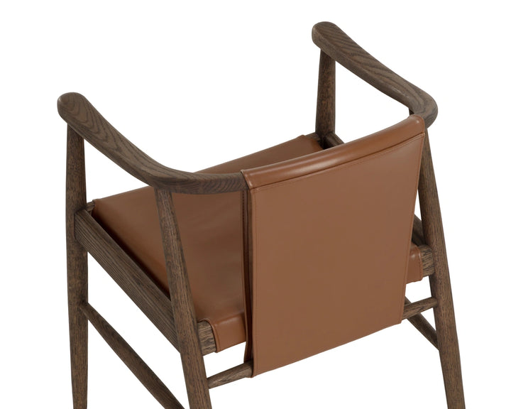 Aran Dining Armchair - Hazelnut Leather