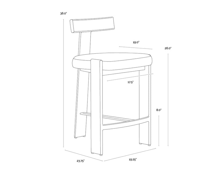 Titan Counter Stool - Palazzo Cream