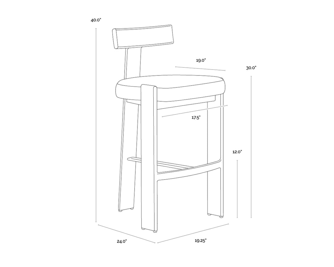 Titan Barstool - Palazzo Cream