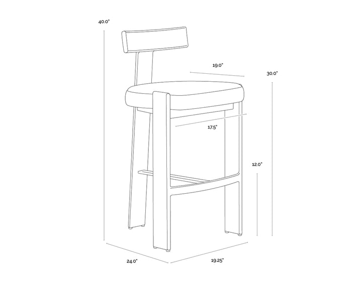 Titan Barstool - Palazzo Cream