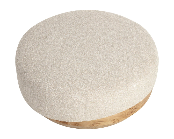 Mithuna Ottoman - Large - Santa Cruz Oatmeal