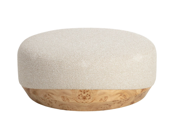 Mithuna Ottoman - Large - Santa Cruz Oatmeal