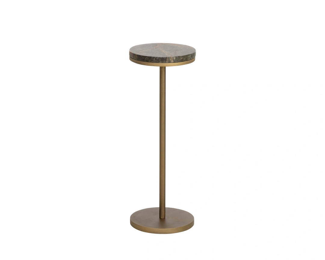 Ivor End Table - Bronze Marble