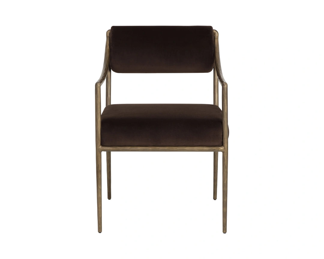 Leticia Dining Armchair - Diamond Mink