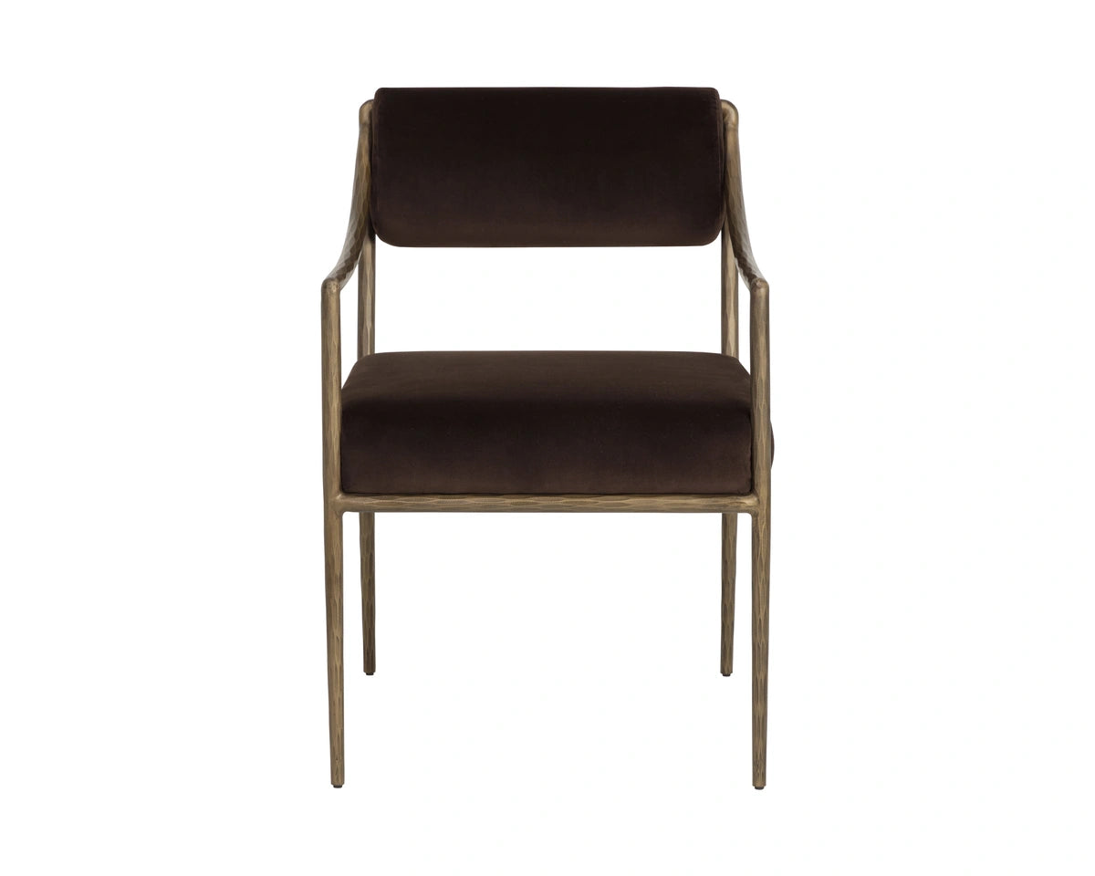 Leticia Dining Armchair - Diamond Mink