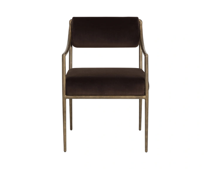 Leticia Dining Armchair - Diamond Mink
