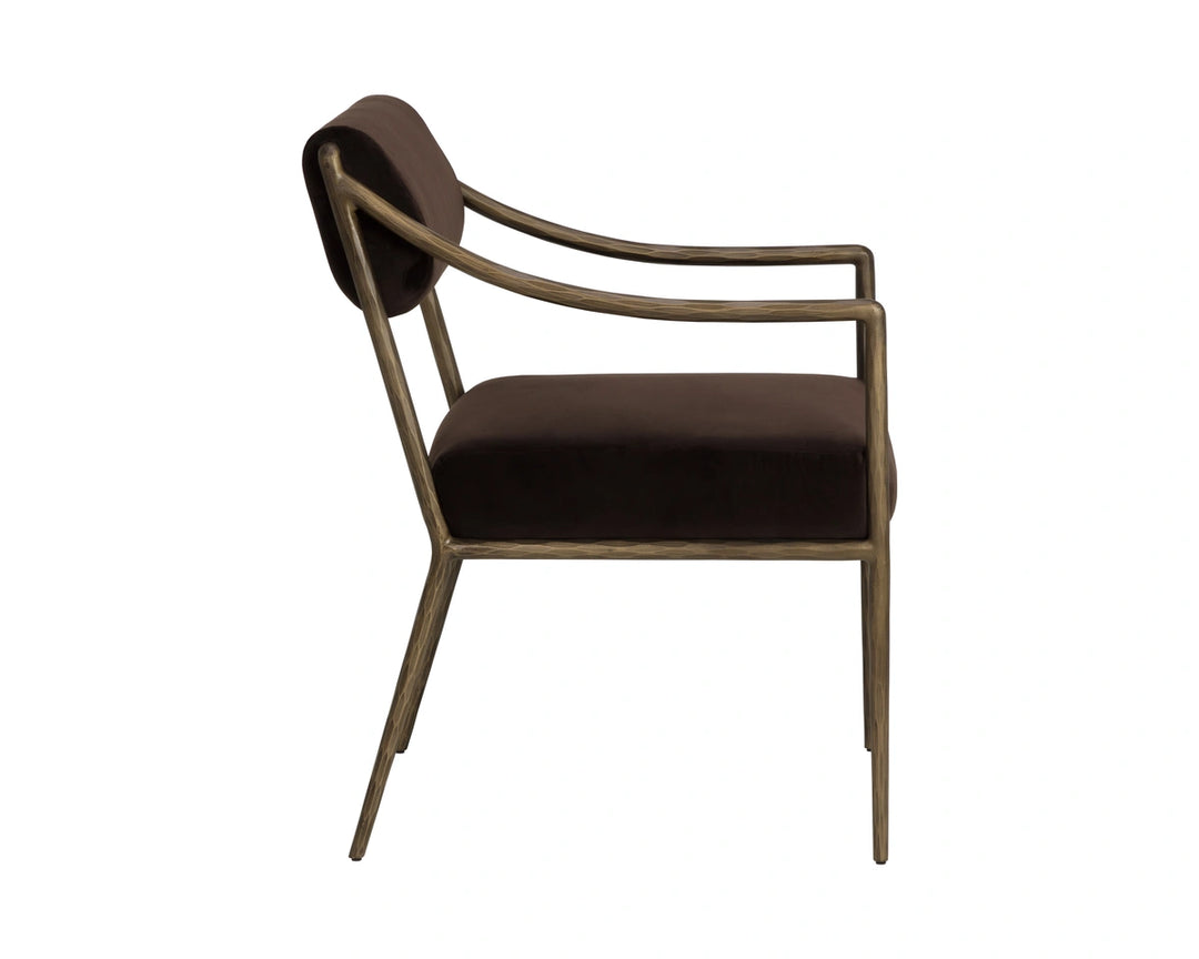 Leticia Dining Armchair - Diamond Mink
