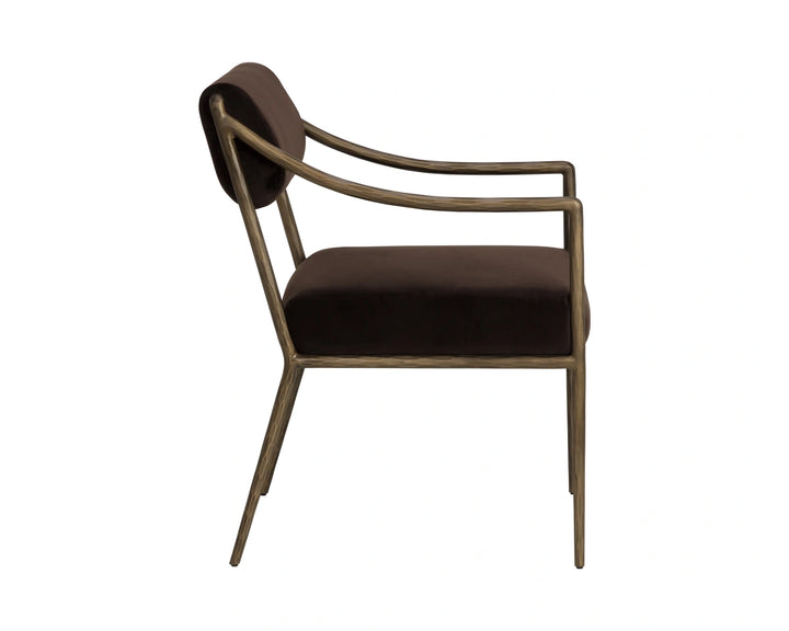 Leticia Dining Armchair - Diamond Mink