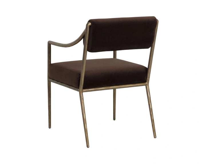 Leticia Dining Armchair - Diamond Mink