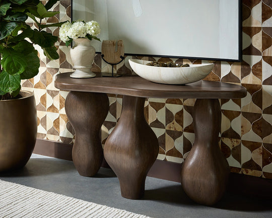 Xenia Vase - Travertine Look - Desert