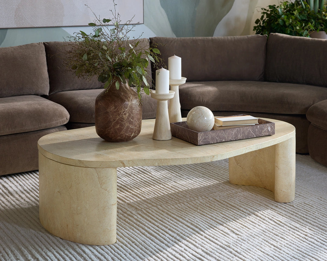 Domus Tray - Marble Look - Mocha