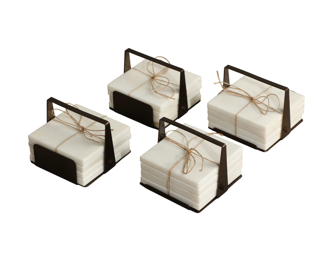 Florida Coaster Set (Pack Of 4) - White