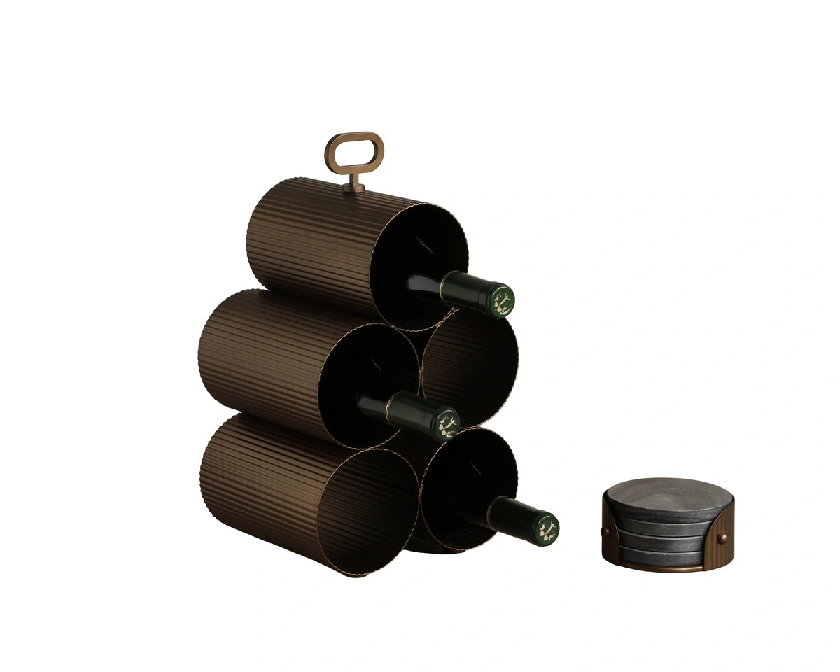Mendocino 5 Bottle Wine Rack
