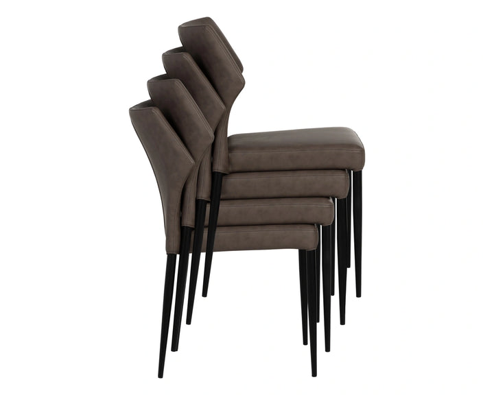 James Stackable Dining Chair - Bounce Espresso - Set of 2