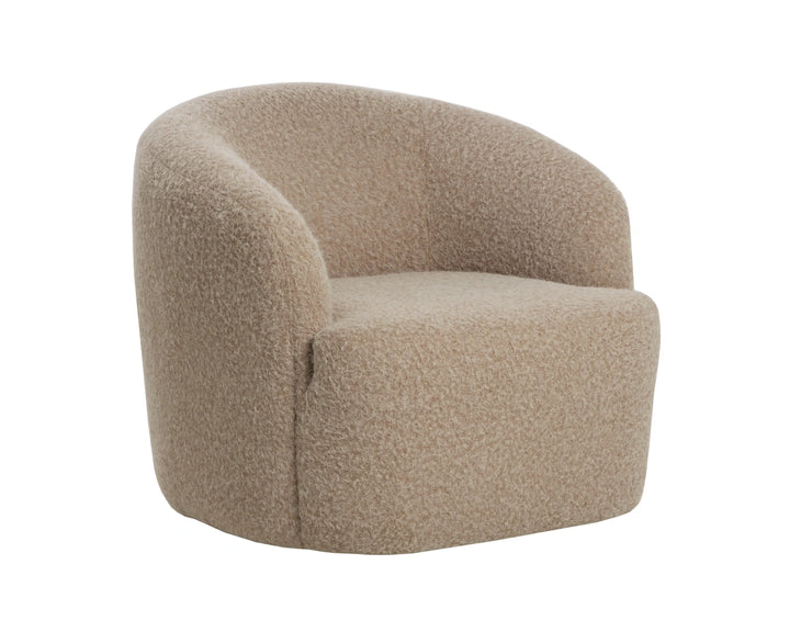Fuwari Swivel Lounge Chair - Macio Shearling