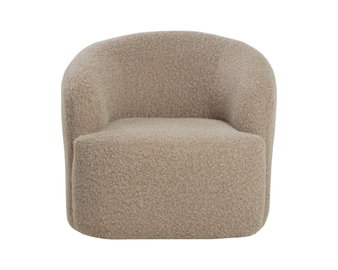 Fuwari Swivel Lounge Chair - Macio Shearling