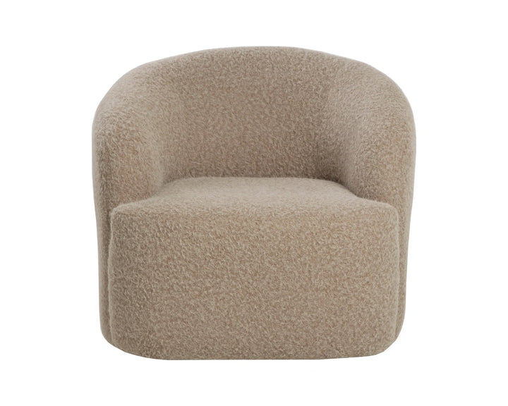 Fuwari Swivel Lounge Chair - Macio Shearling