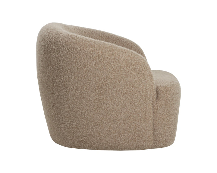 Fuwari Swivel Lounge Chair - Macio Shearling
