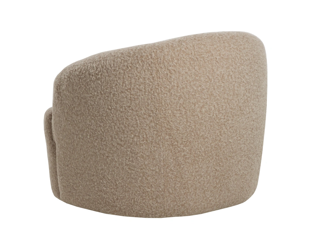 Fuwari Swivel Lounge Chair - Macio Shearling