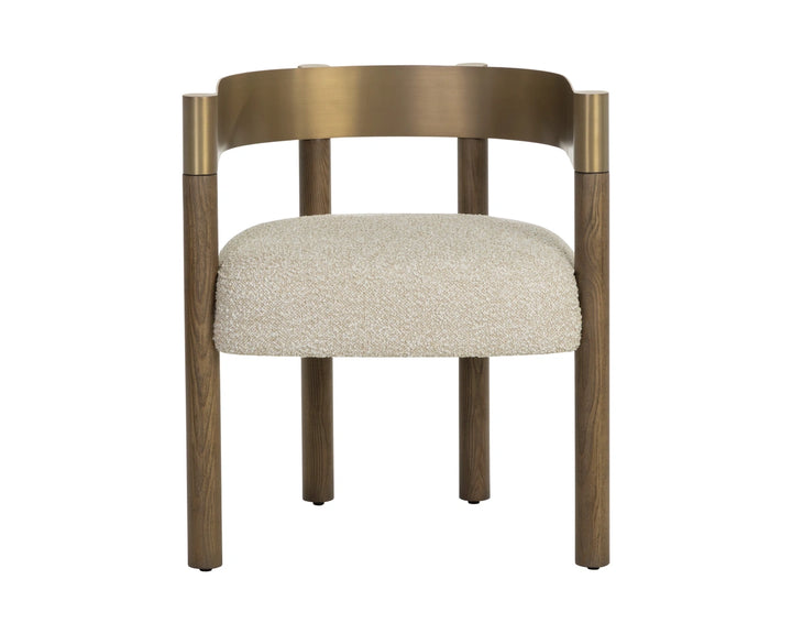 Manolo Dining Armchair - Santa Cruz Oatmeal