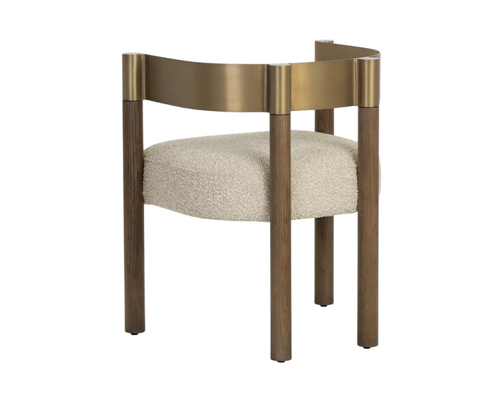Manolo Dining Armchair - Santa Cruz Oatmeal