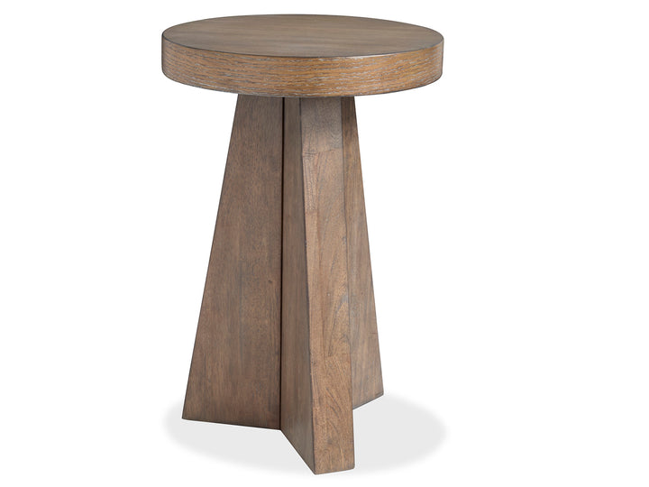 Lansbury Antique Wheat Round Accent End Table - T5940-35