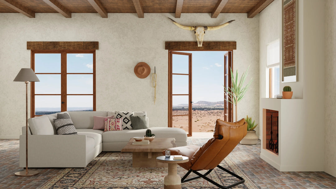 Rectangle/2' x 3'/Ivory/Navy