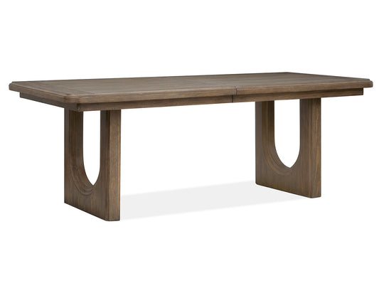 Westbourne Dark Umber Extendable Trestle Dining Table - D5888-21