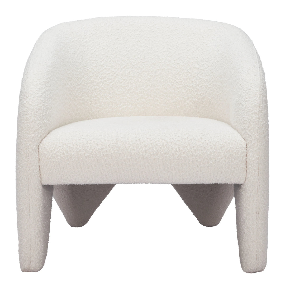 Lopta Accent Chair White - AmericanHomeFurniture