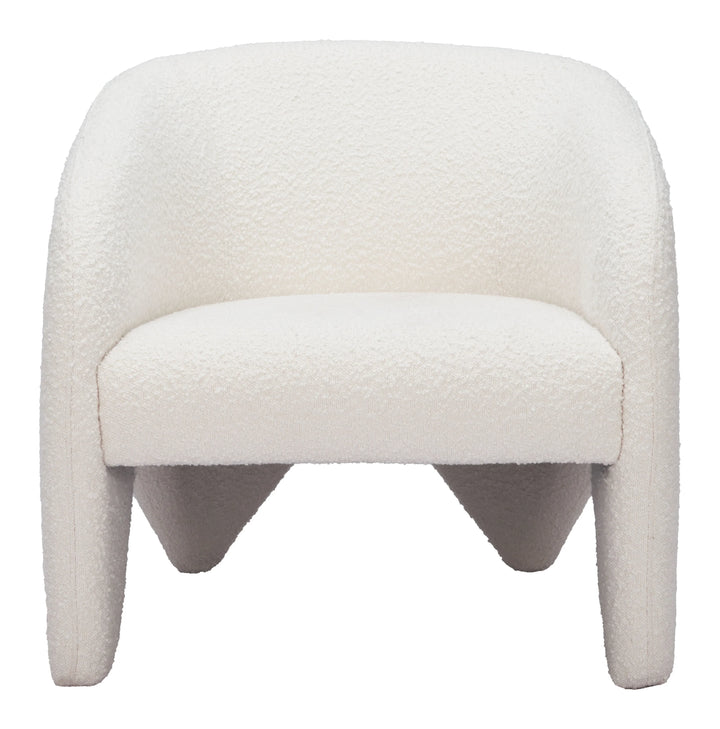 Lopta Accent Chair White - AmericanHomeFurniture