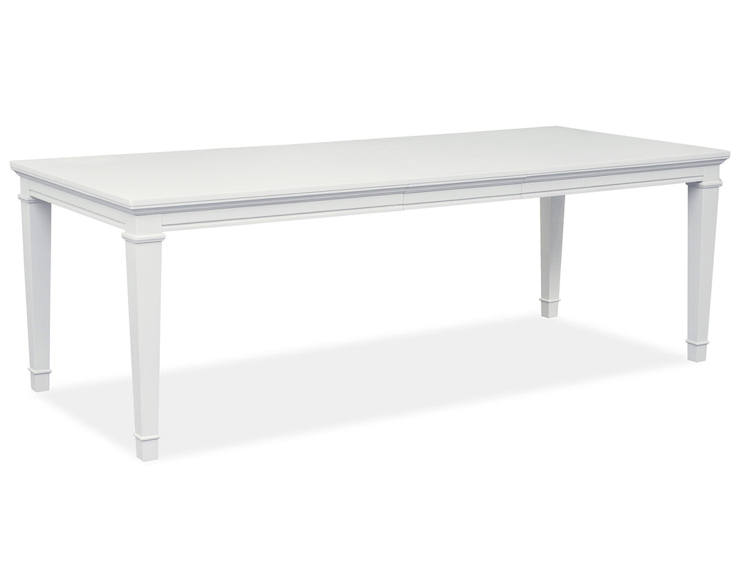 Charleston White Dove White Extendable Rectangular Dining Table - D5611-20WH