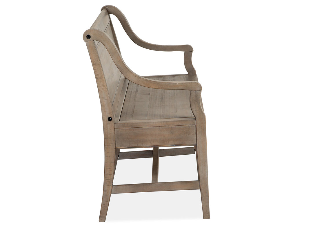 Paxton Place Dovetail Grey Bench - D4805-79