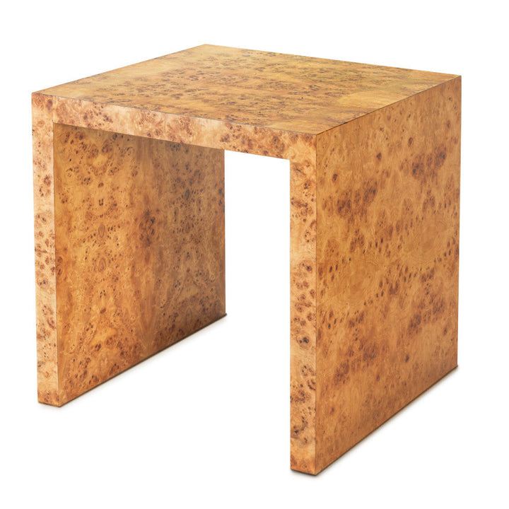 Quincy End Table Burl Wood