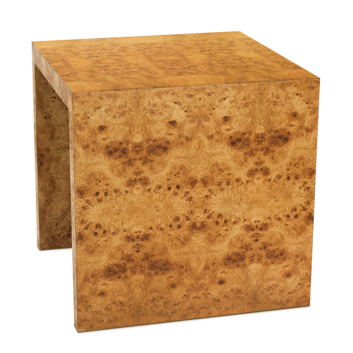 Quincy End Table Burl Wood