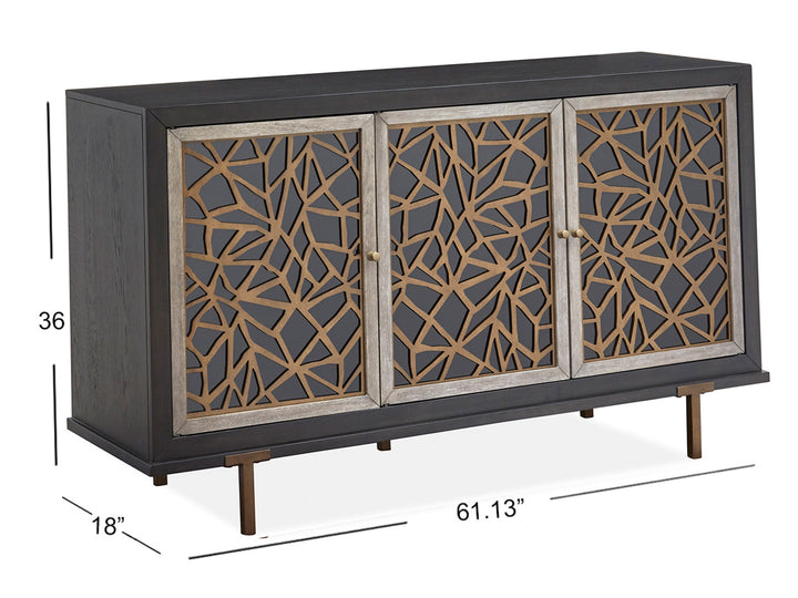 Ryker Nocturn Black And Coventry Grey Server - D5013-15