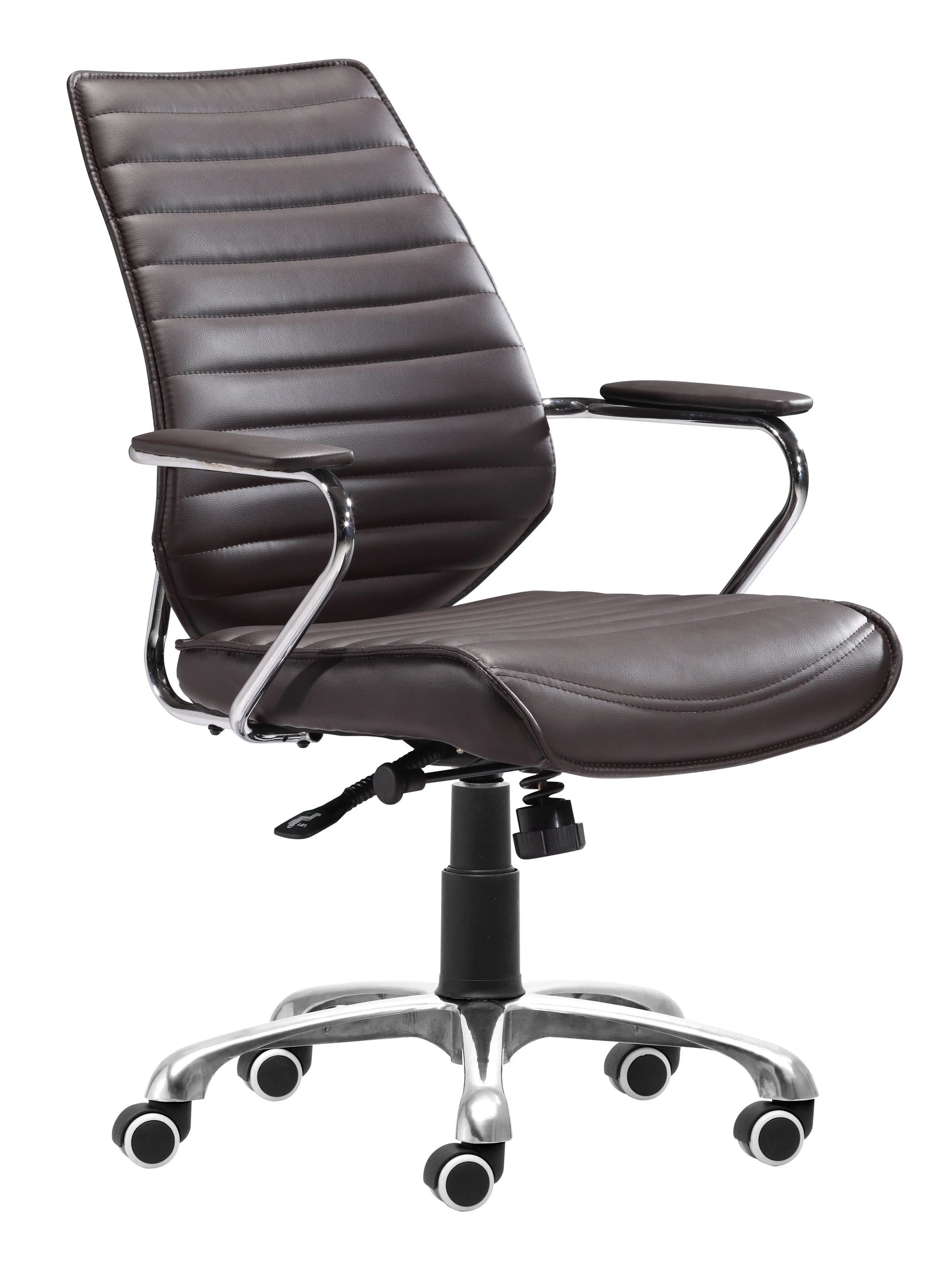 Zuo Enterprise Low Back Office Chair Espresso OFFICE CHAIRS