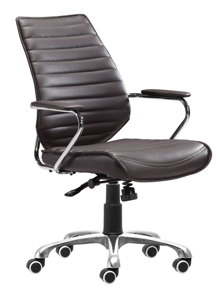 Enterprise Low Back Office Chair Espresso - AmericanHomeFurniture