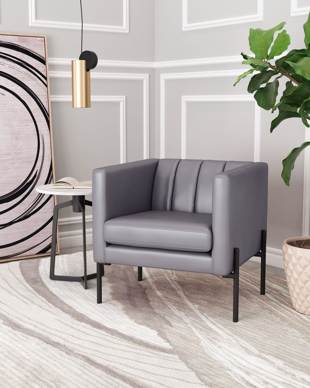 Jess Accent Chair Gray - 101856