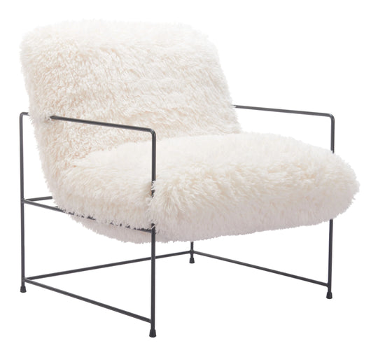 Zuo Pelut Accent Chair White ACCENT + LOUNGE CHAIRS