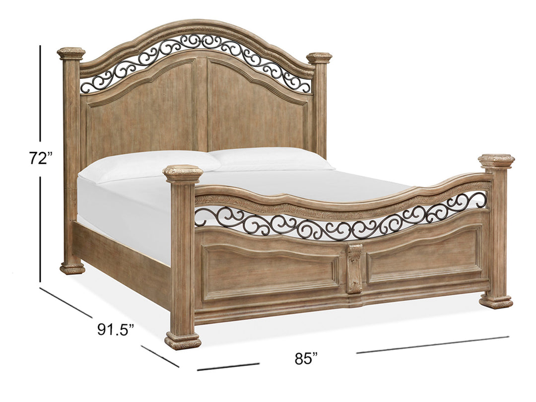 Marisol Fawn King Panel Bed - B5132-64