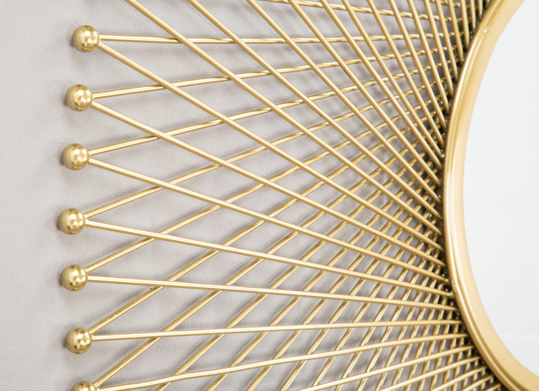 Glow Round Mirror Gold - A12214