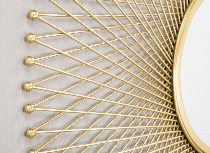 Glow Round Mirror Gold - A12214