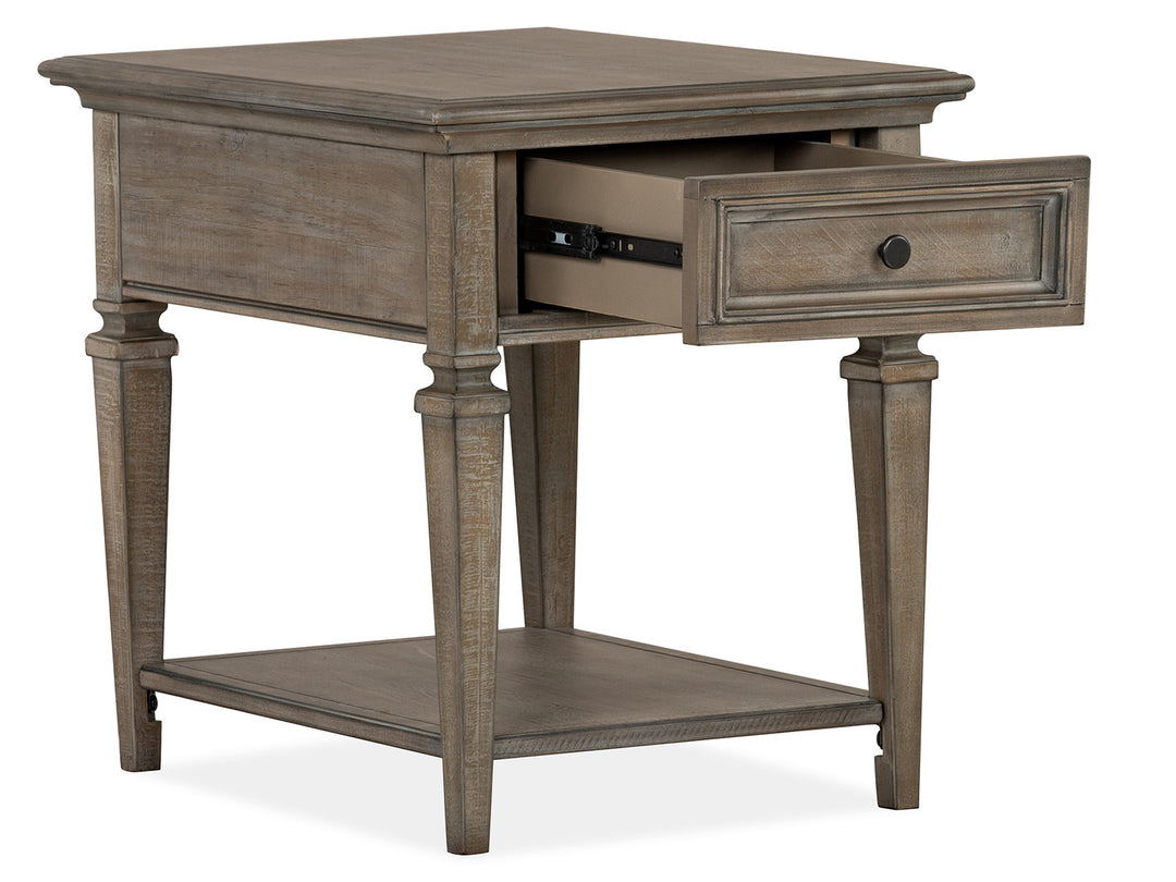 Lancaster Dovetail Grey Rectangular End Table - T4352-03