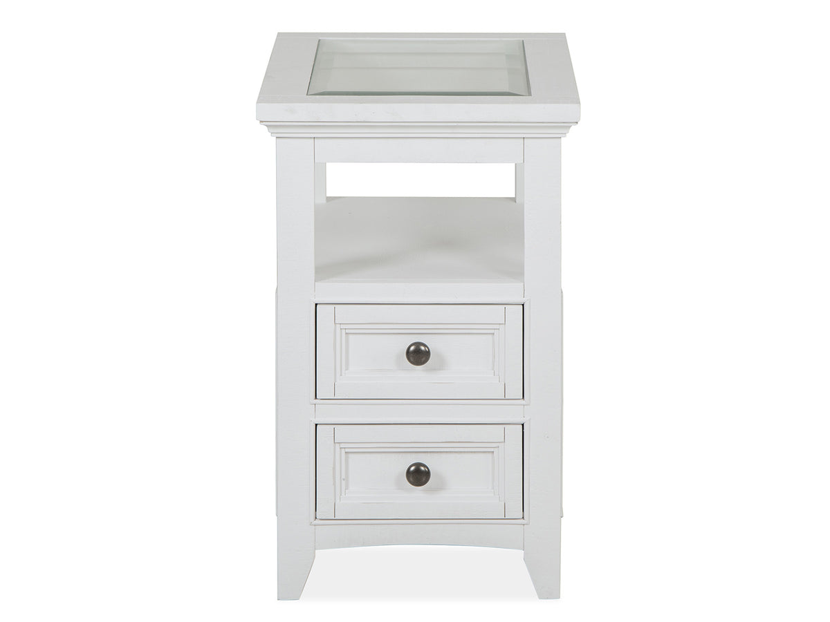 Heron Cove Chalk White Chairside End Table - T4400-10
