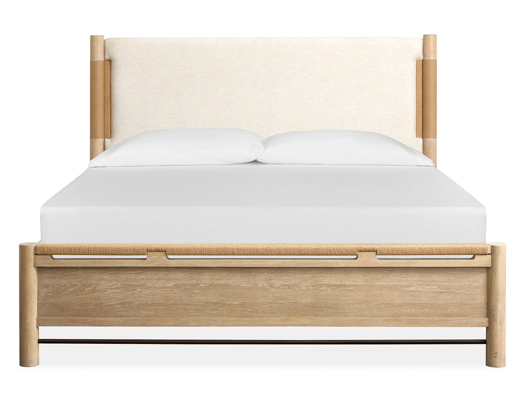 Sunset Cove Sanibel Brown Queen Panel Upholstered Bed - B5783-55