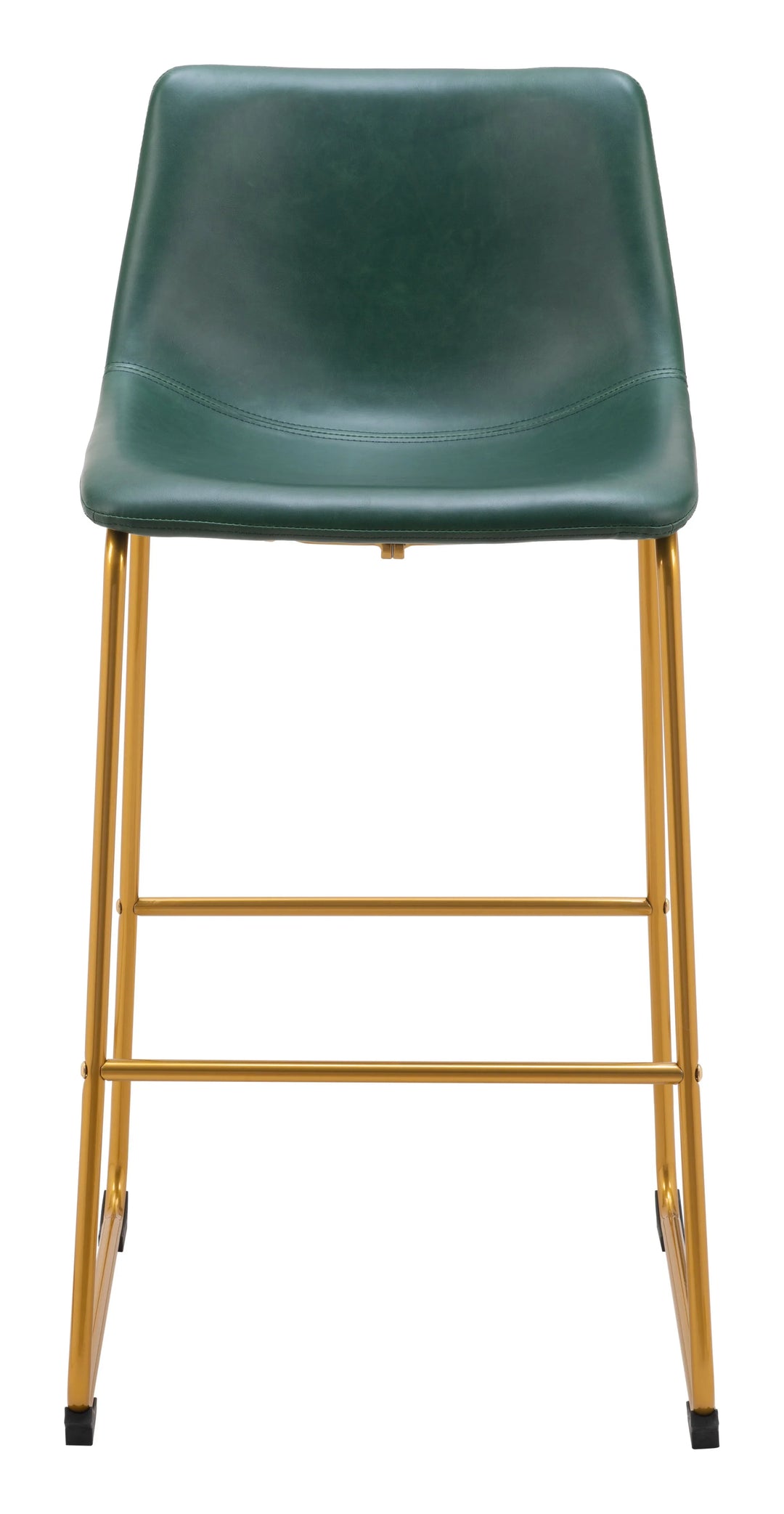Augusta Barstool (Set of 2) Green & Gold - AmericanHomeFurniture