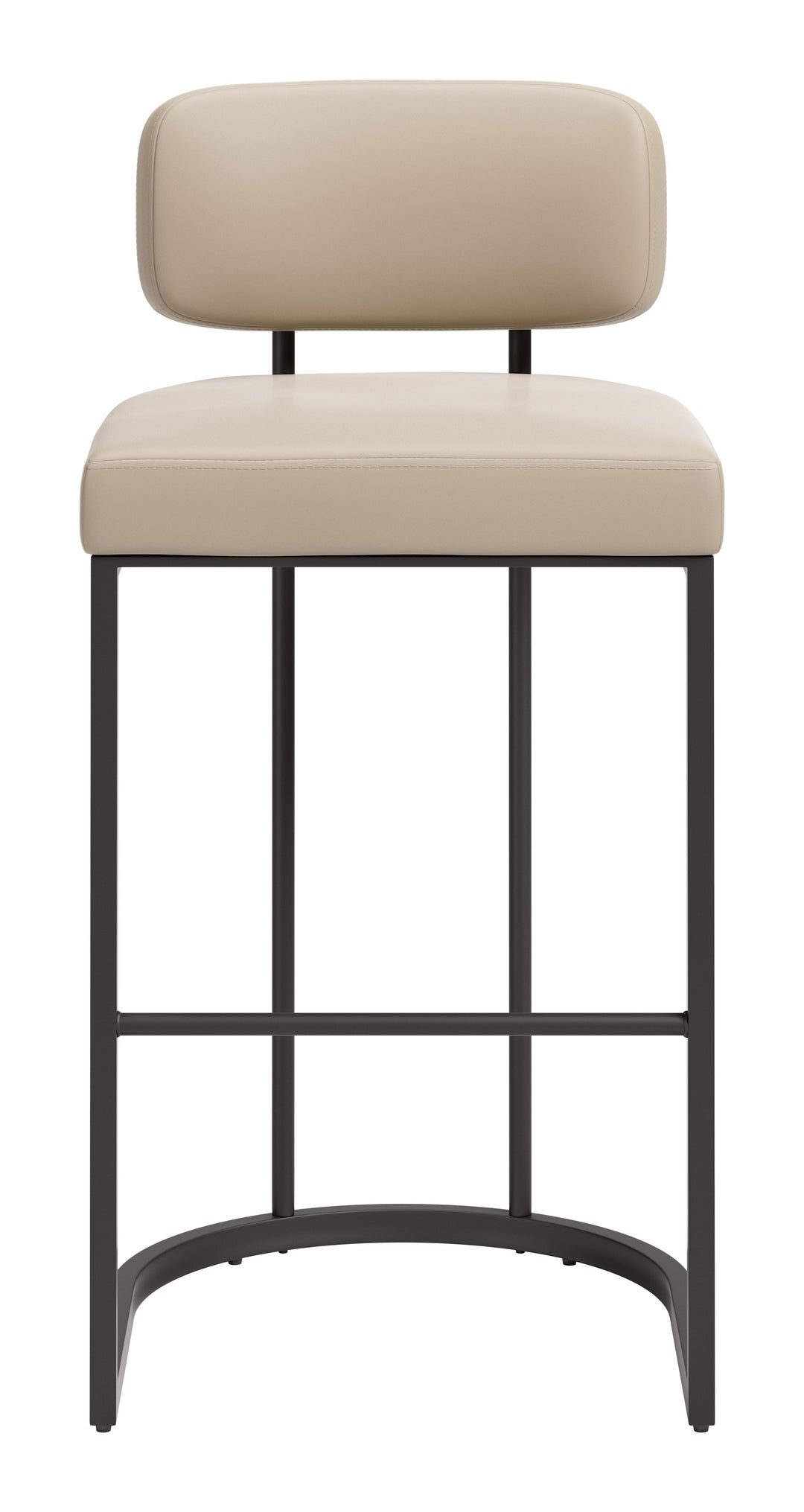 Velar Barstool (Set of 2) Beige & Gray