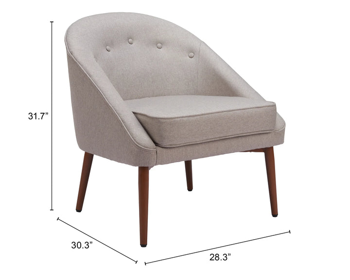 Carter Accent Chair Gray - AmericanHomeFurniture