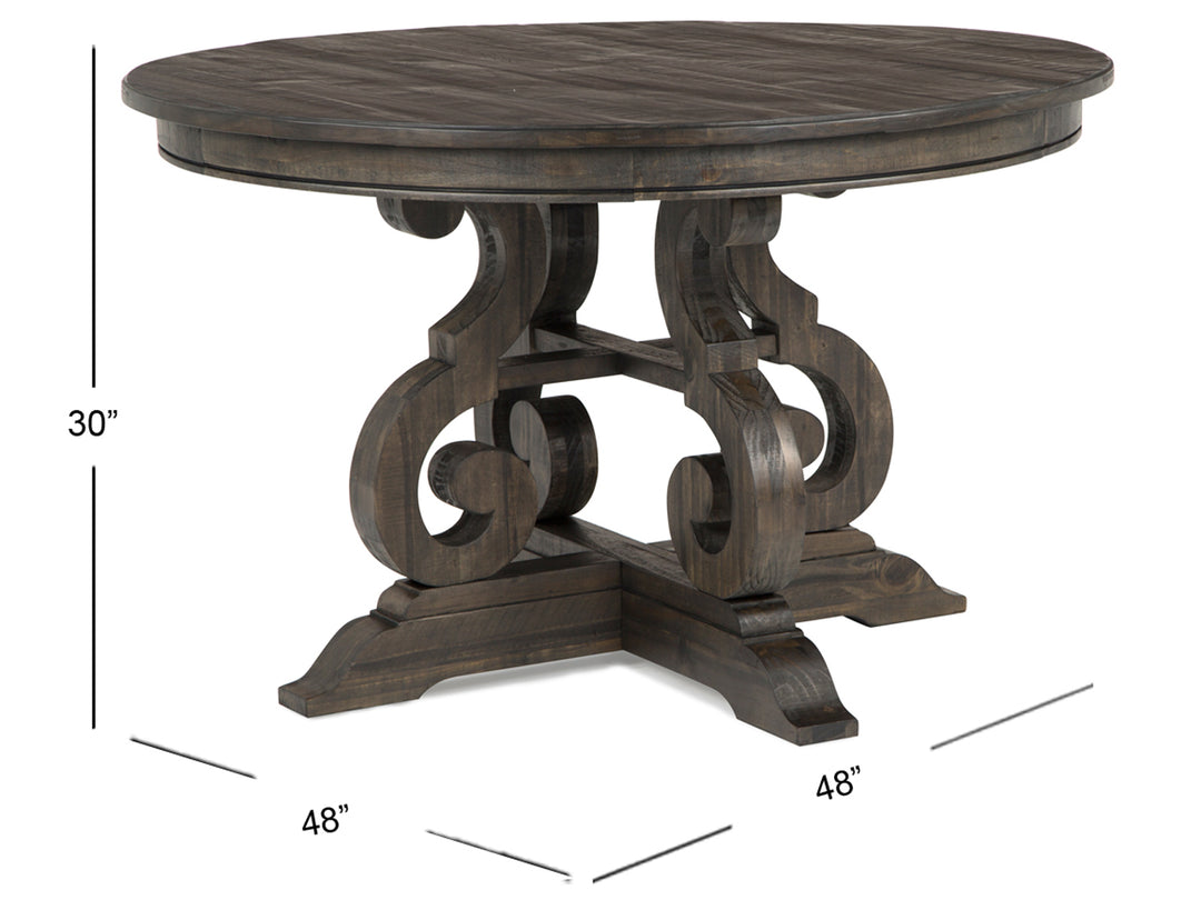 Bellamy Peppercorn 48" Round Dining Table - D2491-22